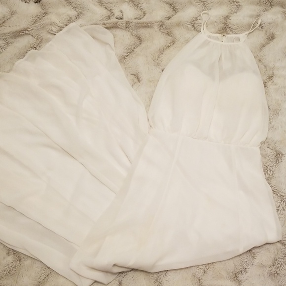 Soieblu White highneck maxi dress size M - Picture 2 of 5